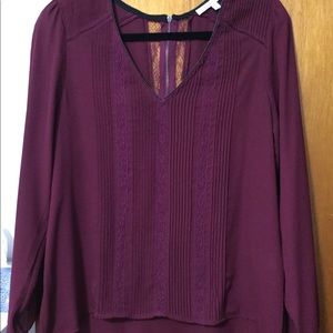 Purple Long sleeve blouse